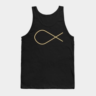 Eucharistic fish, Jesus fish, Ichthys Tank Top